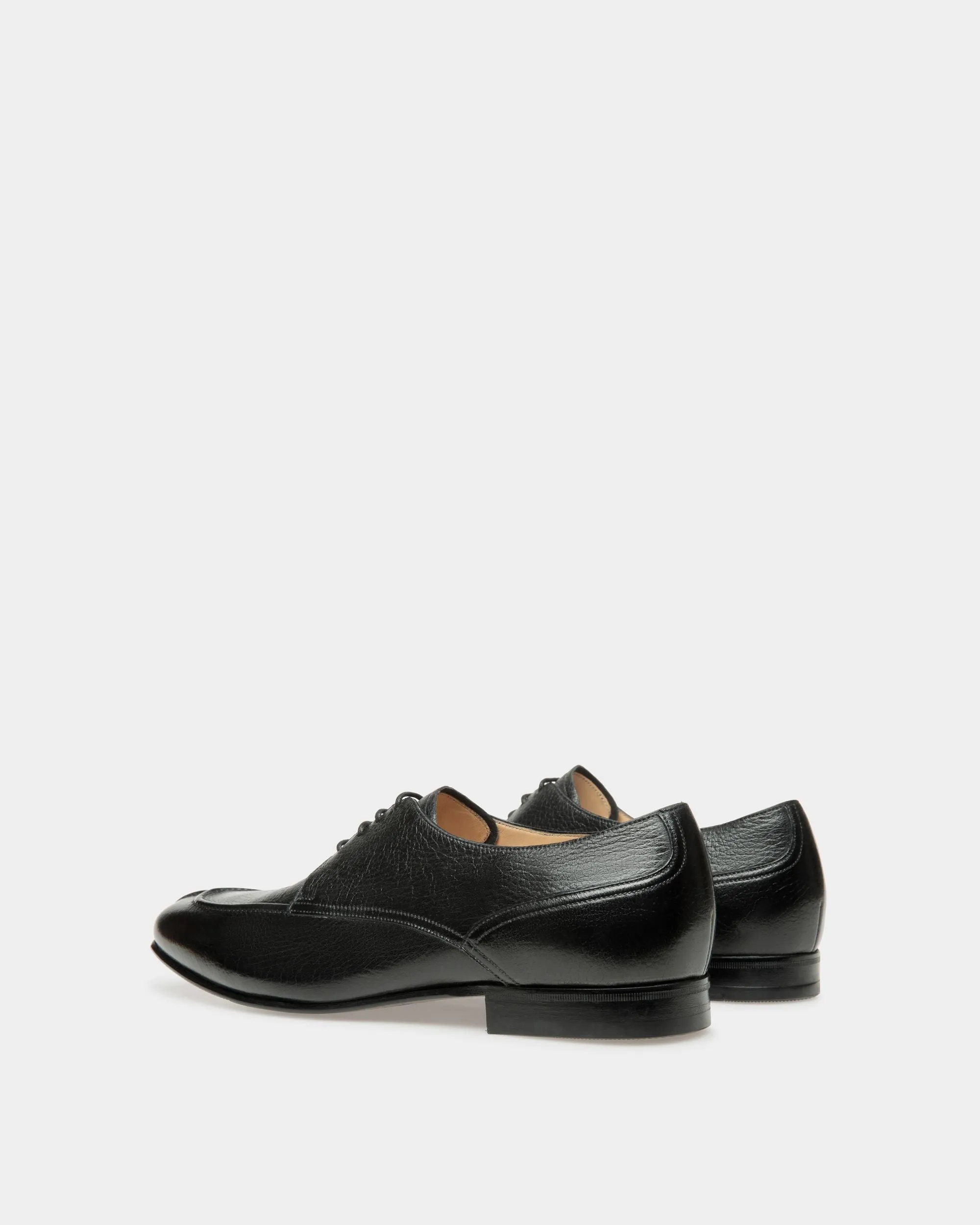 Suisse Derby Shoes In Black Leather
