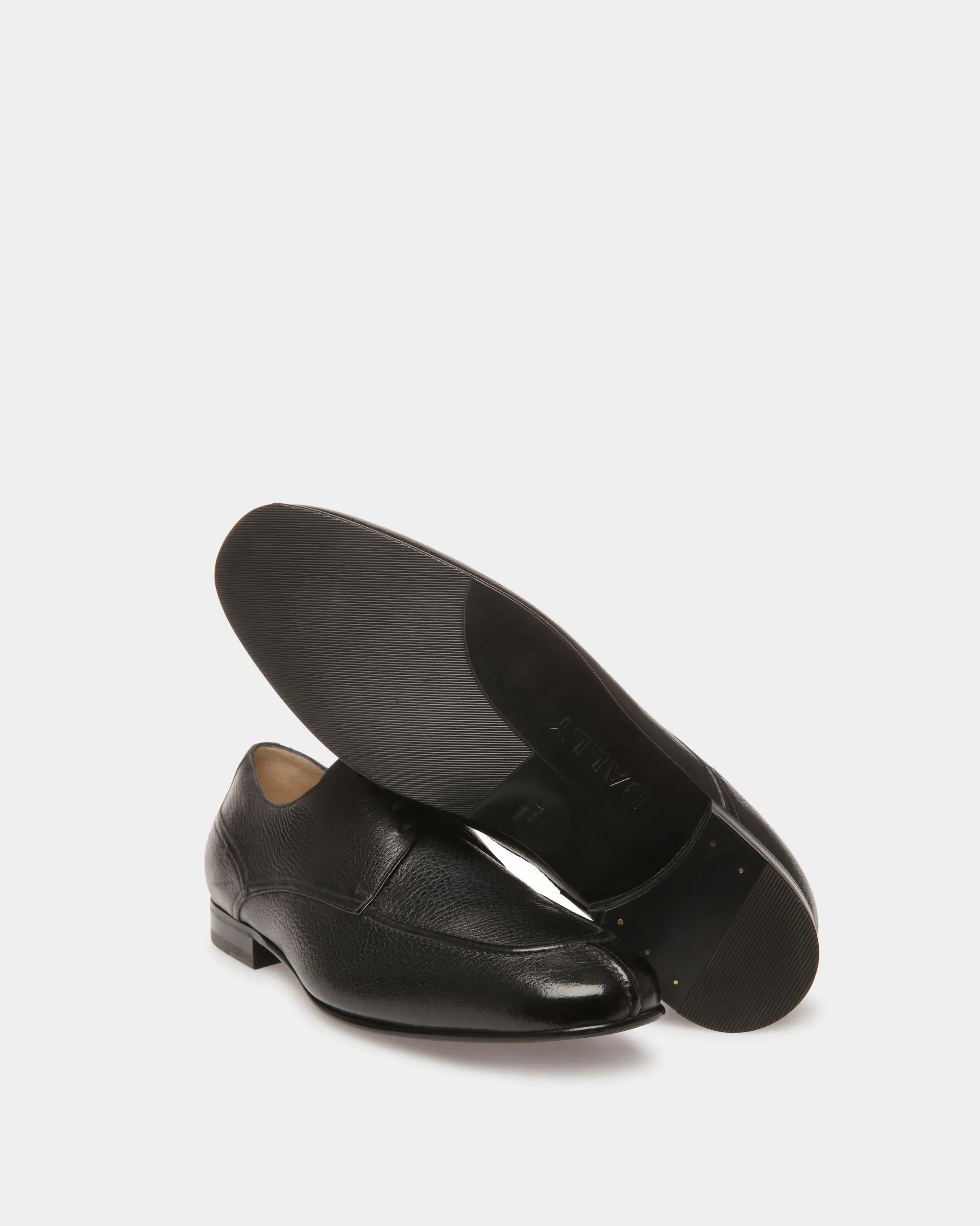 Suisse Derby Shoes In Black Leather