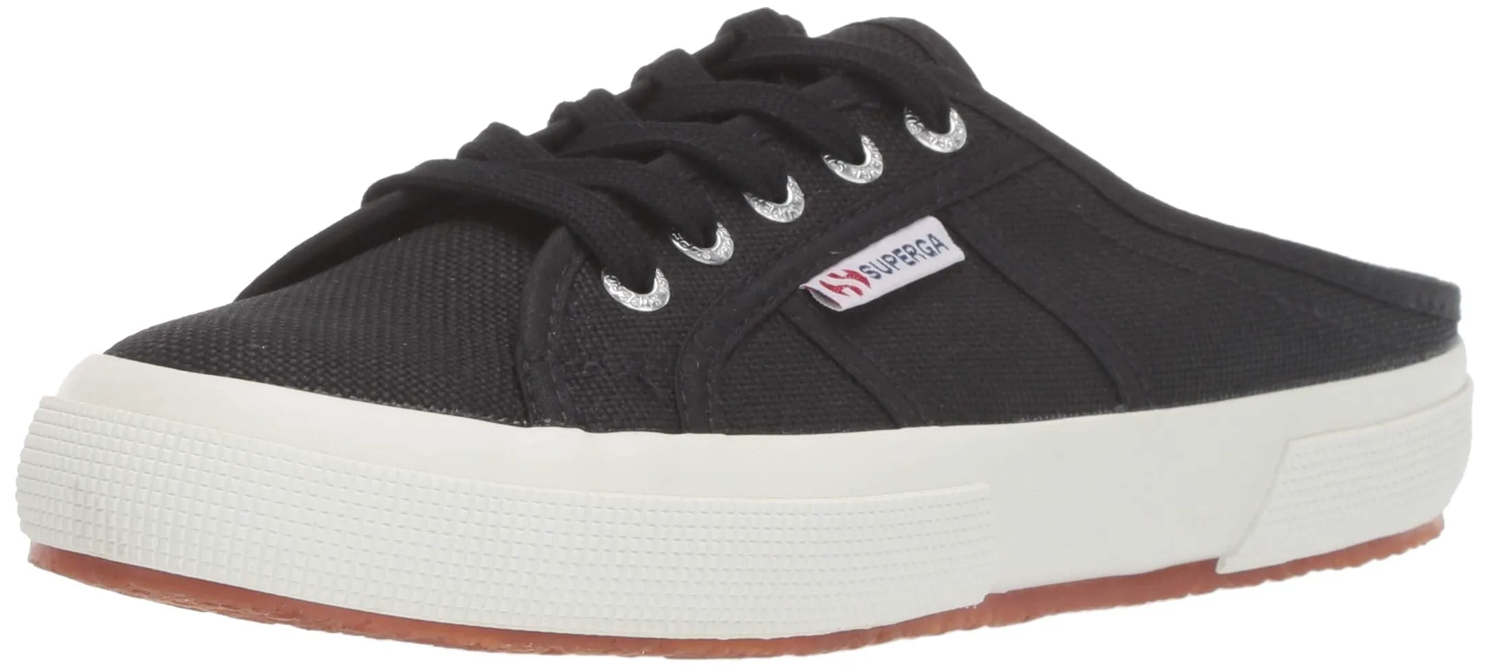Superga Slide Express delivery Sneaker Women's Mule Slip 2402 Black Limited offer Mule Canvas COTW