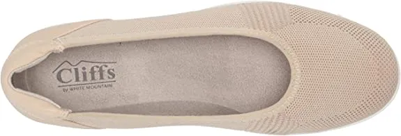 Taupe Ballet Trusted White Casual Mountain Fabric Flats Knit Pavlina Cliffs by Comfort Best-selling deal