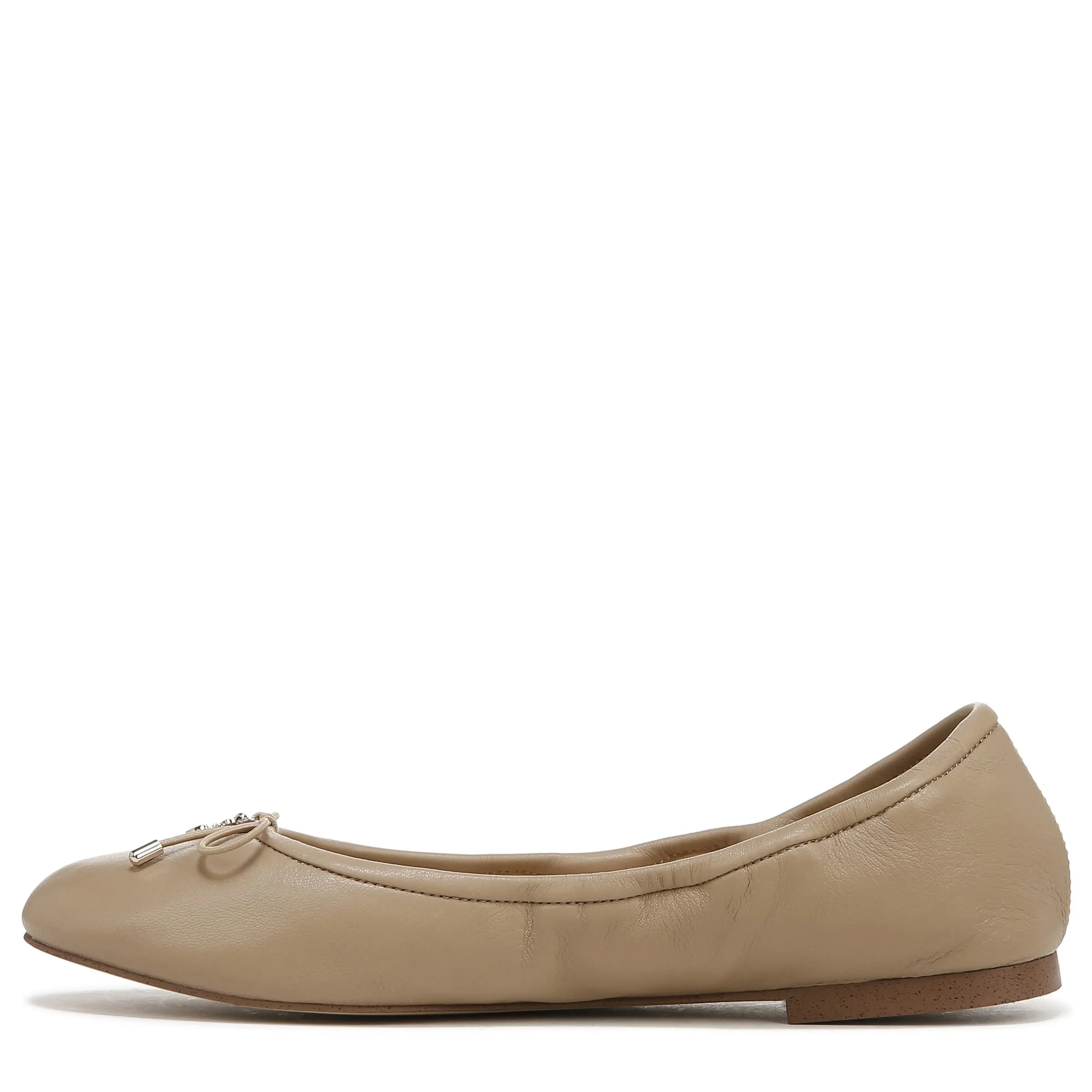 Trustworthy assistance Flats *00% satisfaction Ballet Felicia Edelman Round Faux Nude Slip Classic On Toe Sam Shearling