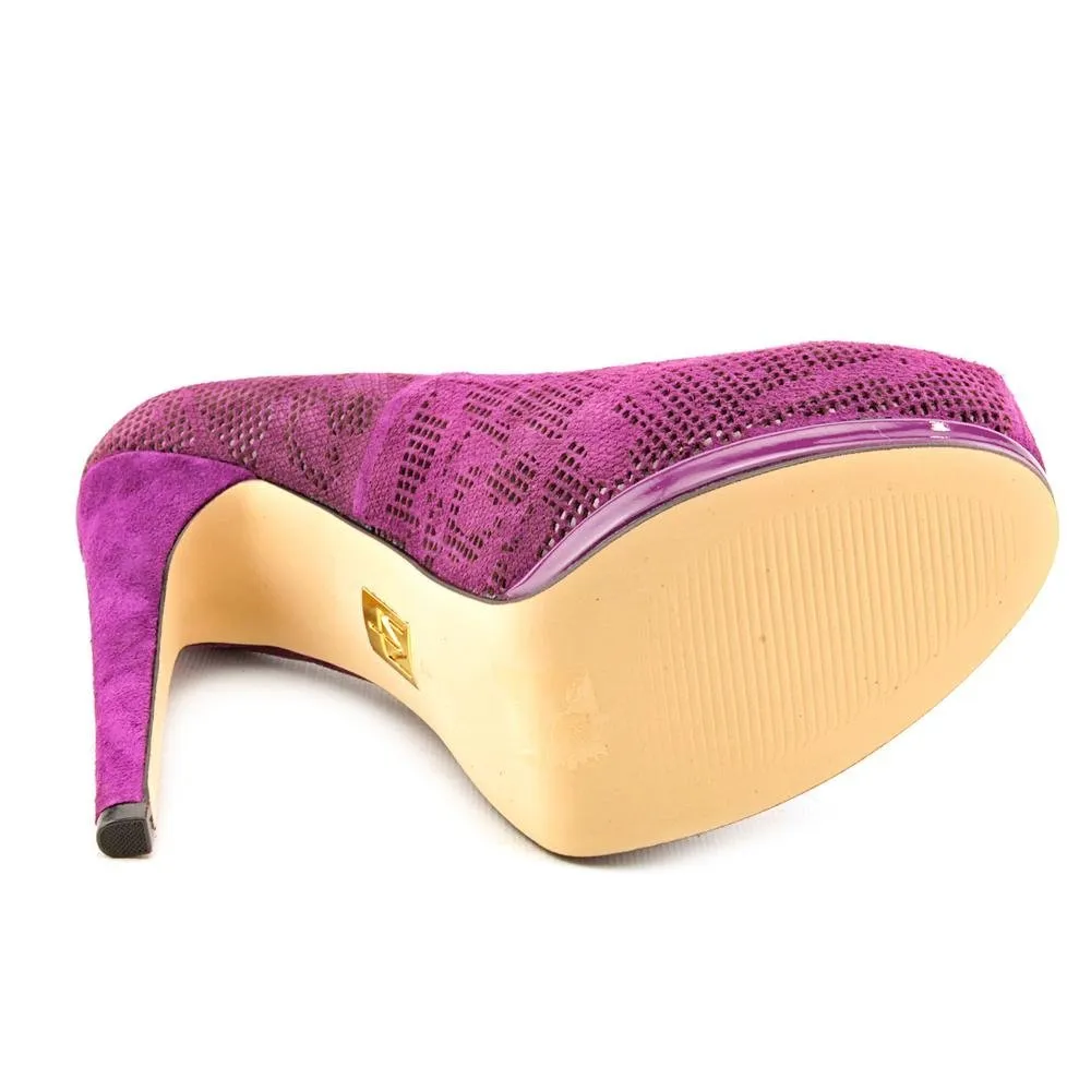 Truth or Dare Langlade Platform Pump Heels - Purple