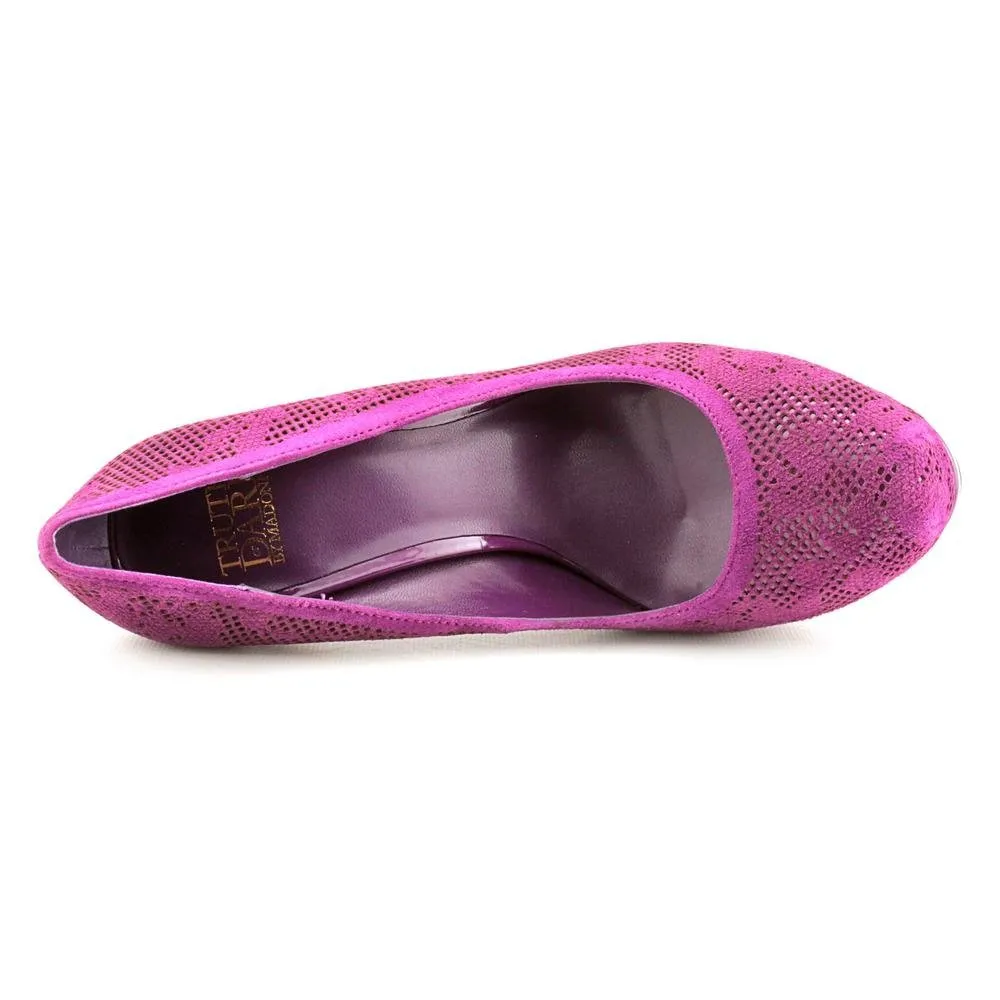 Truth or Dare Langlade Platform Pump Heels - Purple