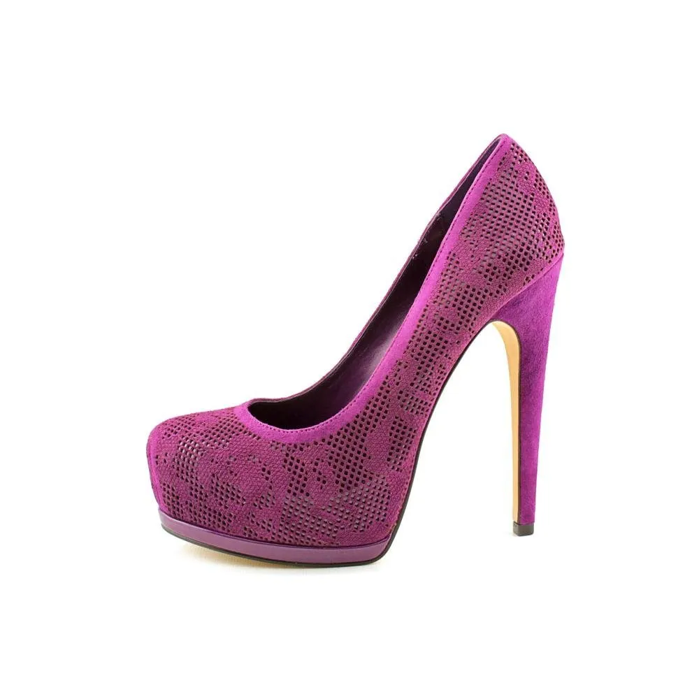 Truth or Dare Langlade Platform Pump Heels - Purple
