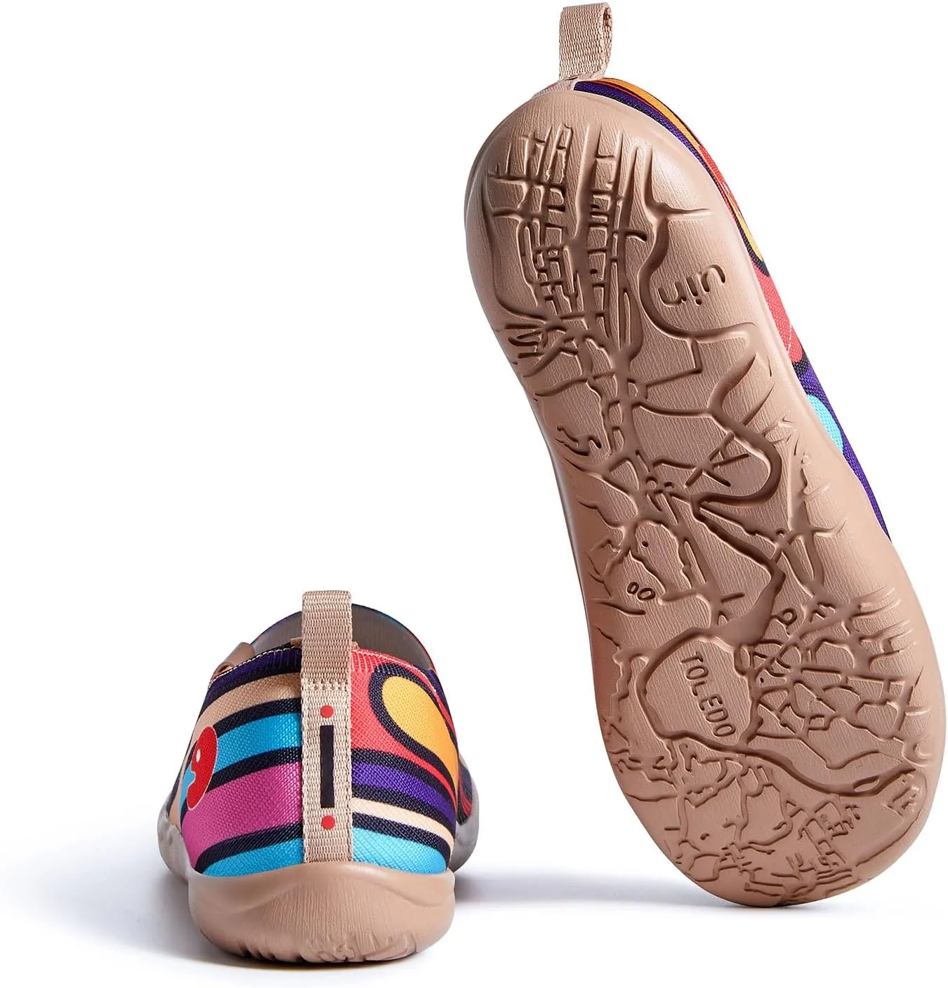 UIN Women's Art Travel Shoes Toledo Ⅰ Knit Slip On Comfort Sneaker Art Series