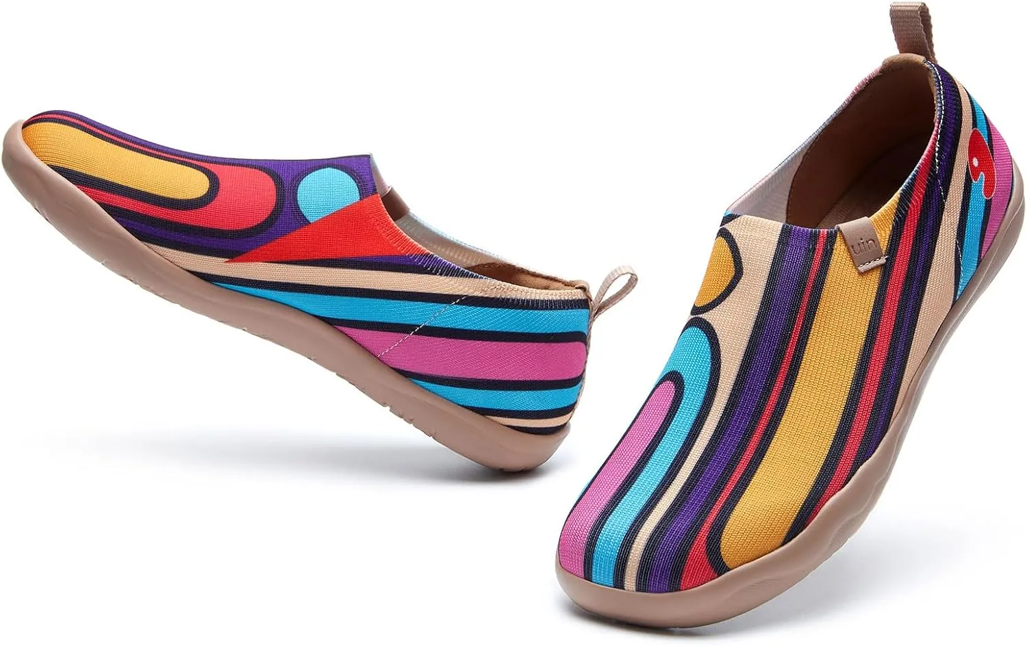 UIN Women's Art Travel Shoes Toledo Ⅰ Knit Slip On Comfort Sneaker Art Series