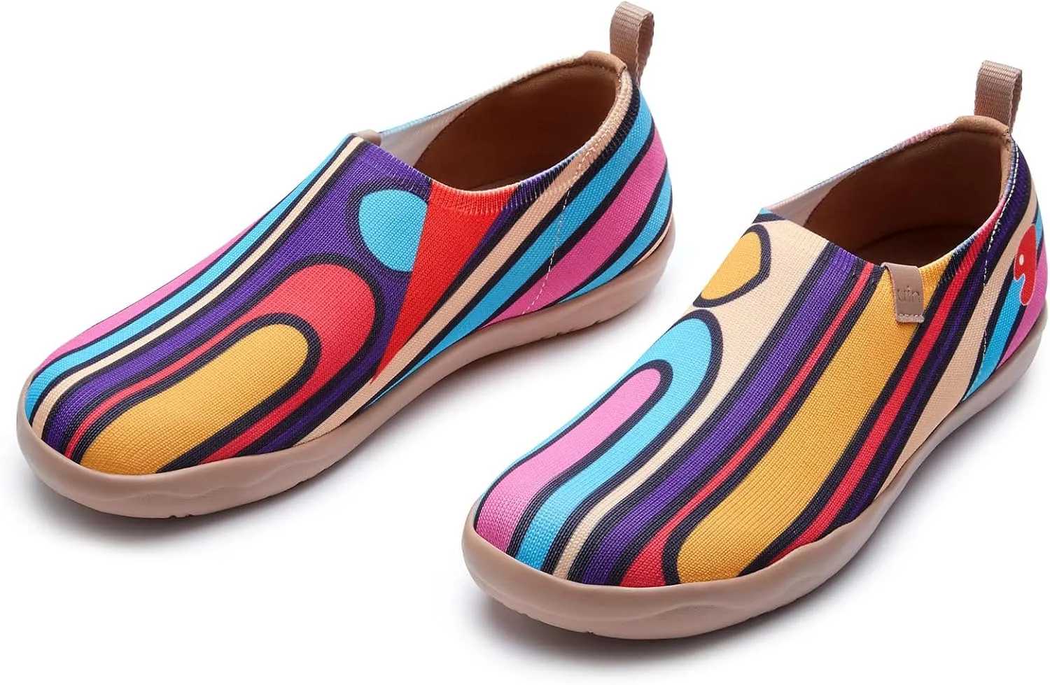 UIN Women's Art Travel Shoes Toledo Ⅰ Knit Slip On Comfort Sneaker Art Series