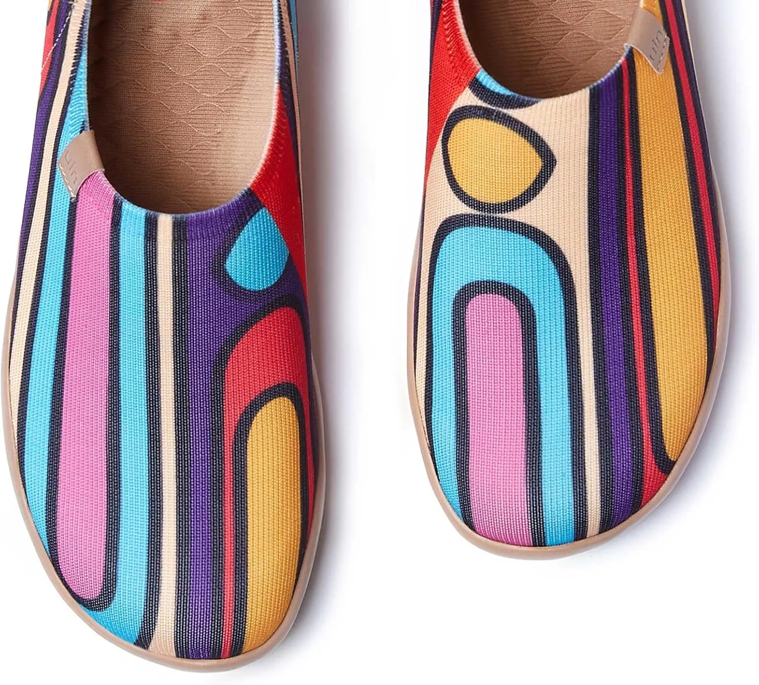UIN Women's Art Travel Shoes Toledo Ⅰ Knit Slip On Comfort Sneaker Art Series