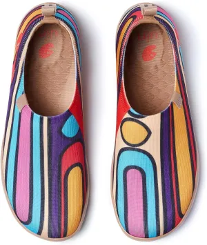 UIN Women's Art Travel Shoes Toledo Ⅰ Knit Slip On Comfort Sneaker Art Series