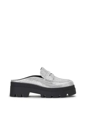 Uma Slip On Loafer in Silver