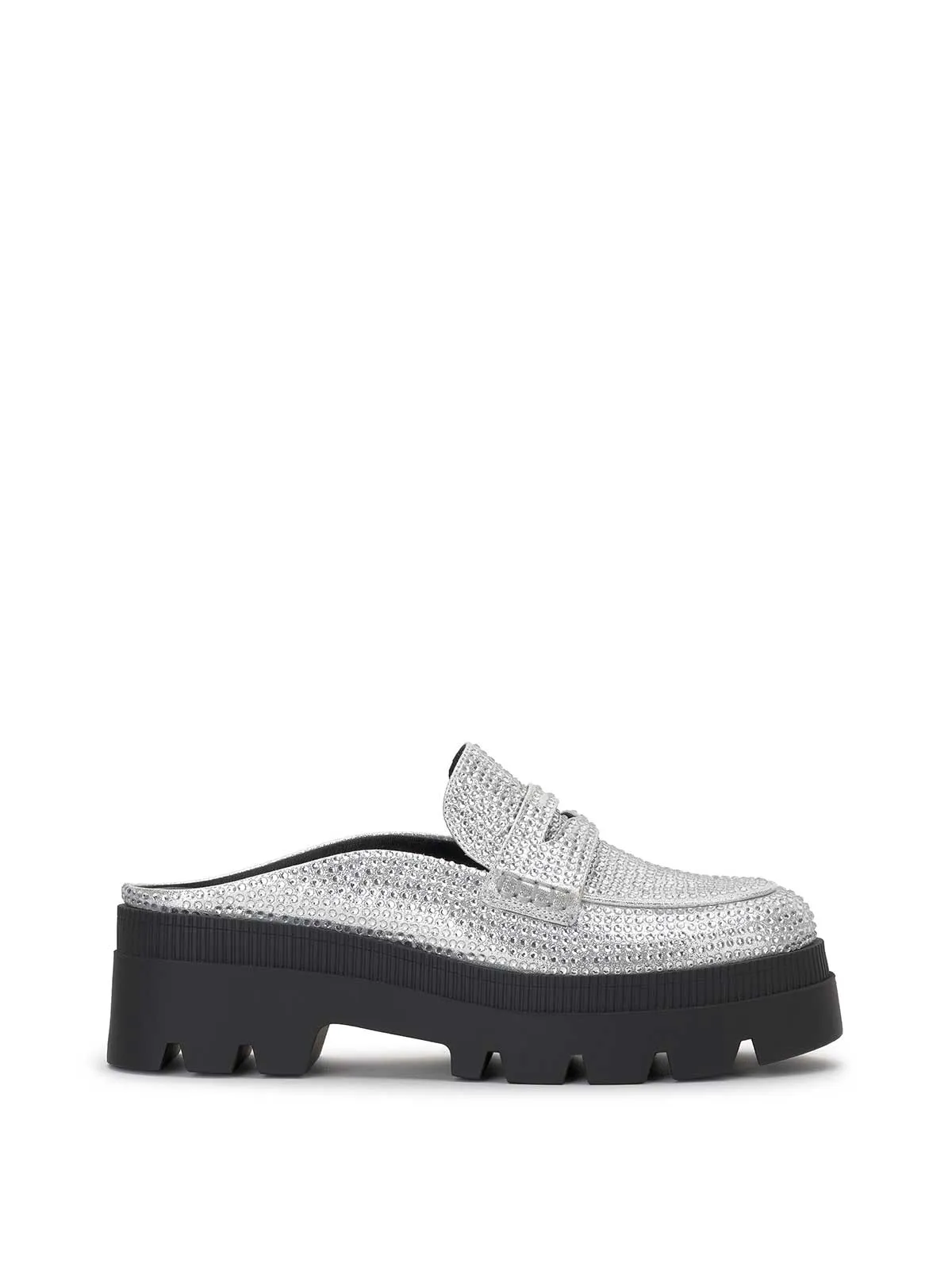 Uma Slip On Loafer in Silver