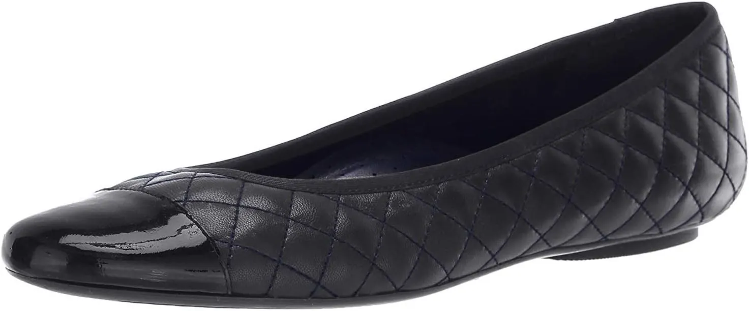 VANELi Womens Serene Flat,Navy,7.5 S US