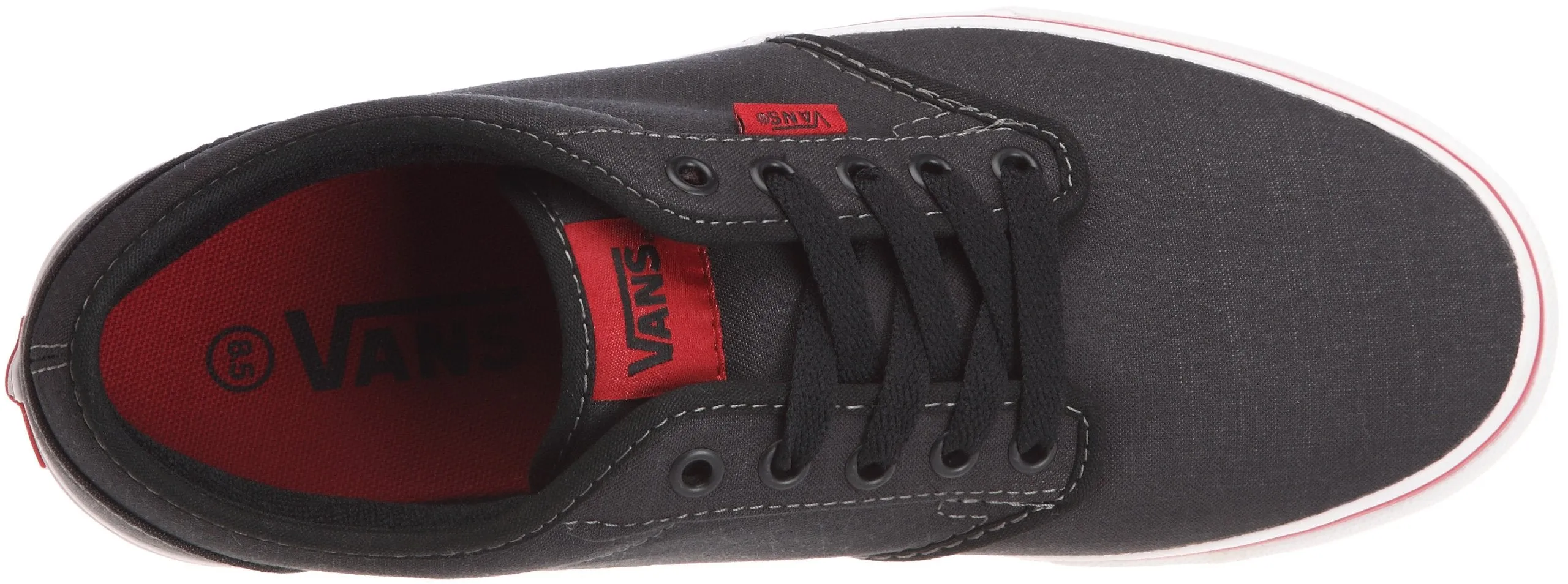 Vans Men's Atwood Canvas Trainers Sneaker 11 Black/Chili