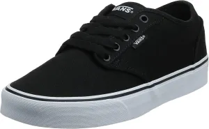 Vans Men's Atwood Shoe | Low-Top Fashion Sneakers for Work, Walking & Casual Everyday Wear, (Varsity Textile) Black/P, 11.5