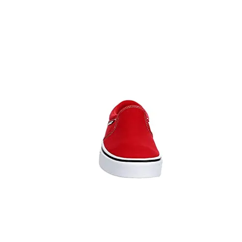 Vans Unisex Asher Canvas Low Platform Slip On Sneaker - Checker Sidewall Racing Road 10