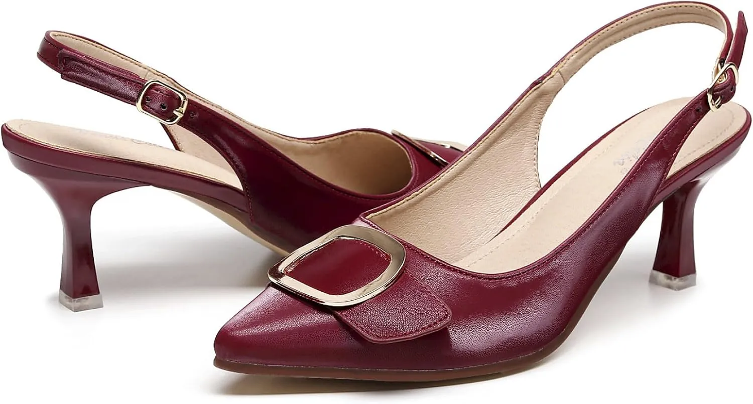 VenusCelia Women's Charming Lady Slingback Pump Shoe