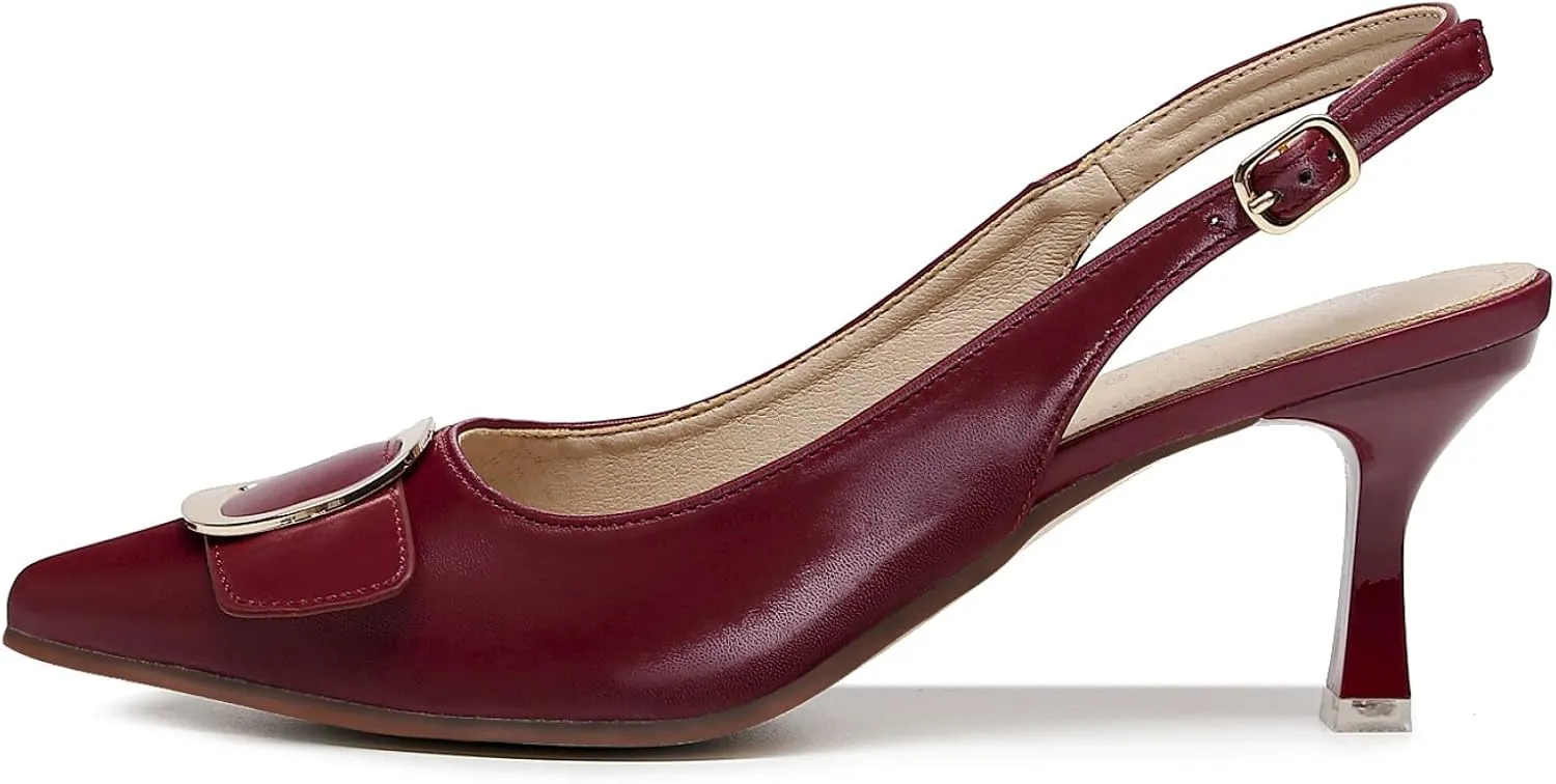 VenusCelia Women's Charming Lady Slingback Pump Shoe