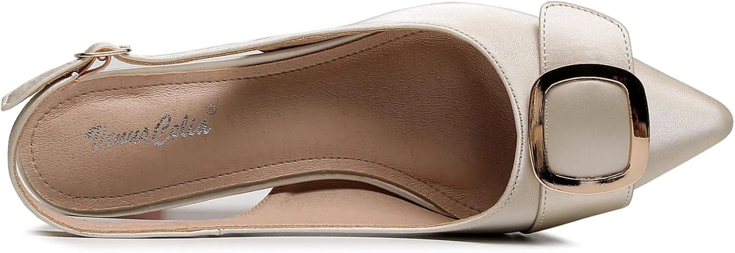 VenusCelia Women's Charming Lady Slingback Pump Shoe