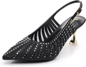 VenusCelia Women's Graceful Lady Slingback Pump Shoe