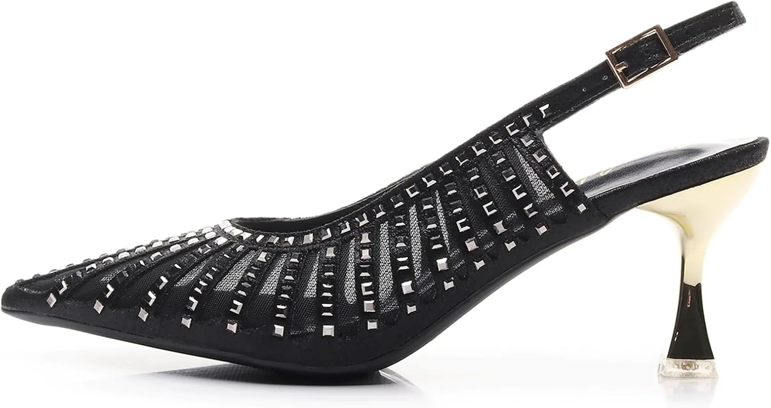 VenusCelia Women's Graceful Lady Slingback Pump Shoe