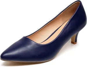 VenusCelia Women's Rokoko Pump Kitten Heel Shoe