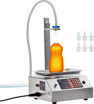 VEVOR Paste Liquid Filling Machine 30-15000g, 17L/min Large Flow Rate, Automatic Bottle Filling Machine for Oil, Detergent, Shampoo, Yogurt, Drink, Glue, Medium-low Viscous Liquids
