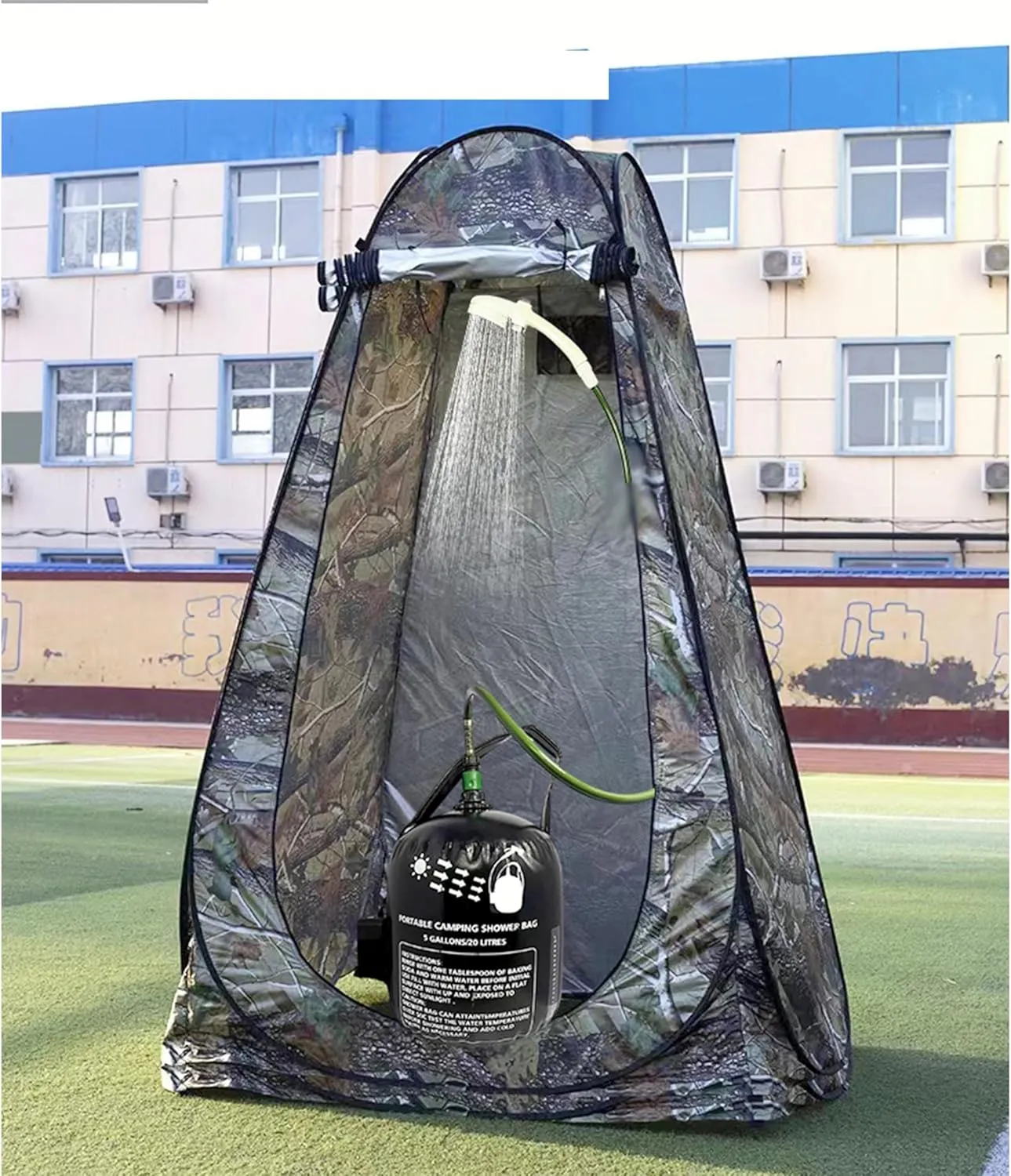 Vici 20L Portable Solar Camping Shower Bag Shower Electric Pump Tent car wash Equipment Outdoor spa Bath hot Water Bag Camping Furniture Accessories Portable Shower Pump
