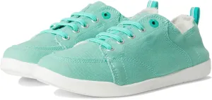 VIONIC Women's Pismo Sneaker, Aqua Green Canvas, 7.5 Wide