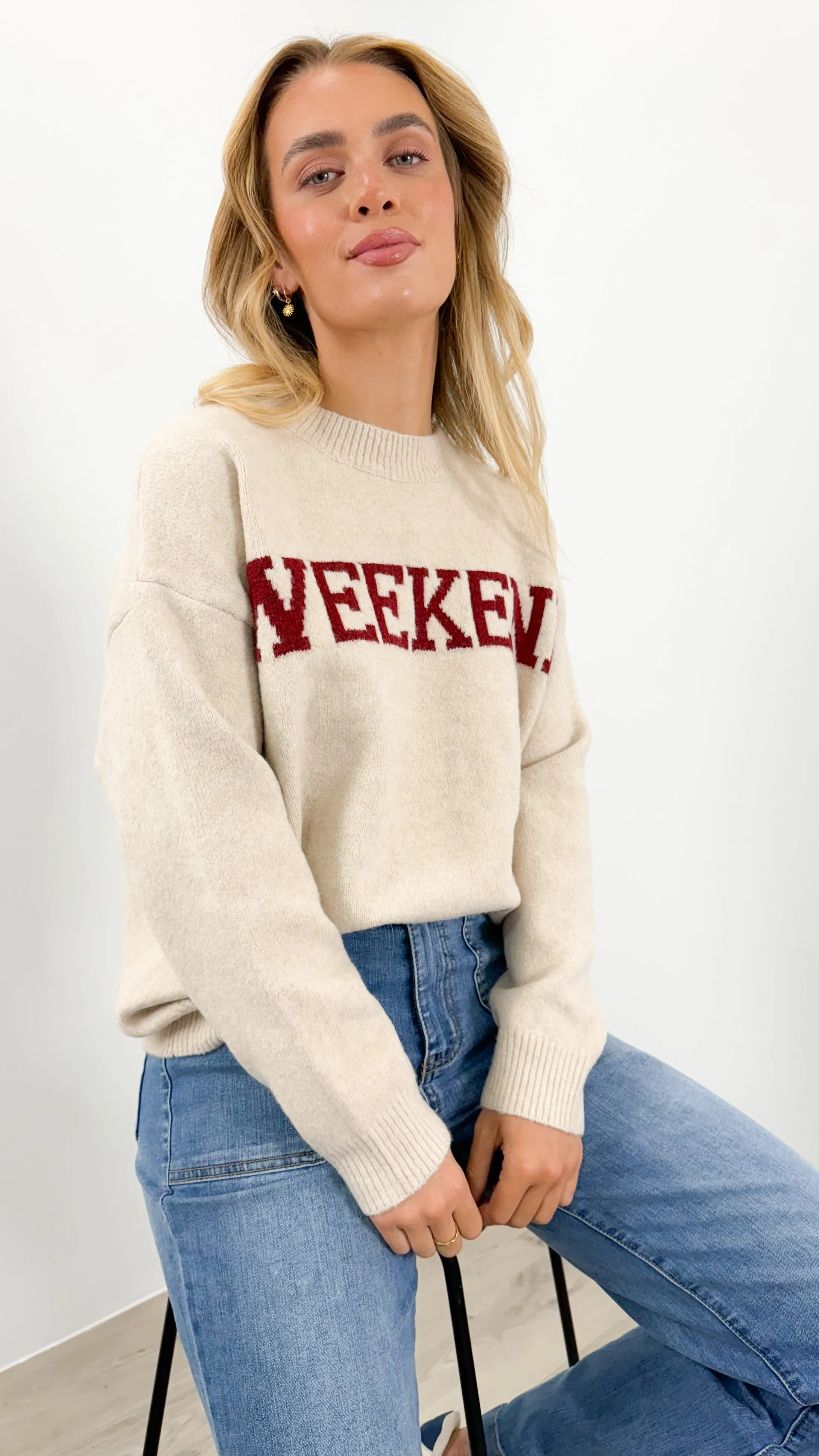 WEEKEND KNIT - BEIGE