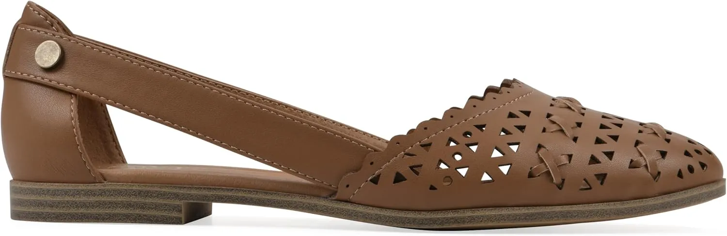 WHITE MOUNTAIN Women's Nobler Open Ballet Flat