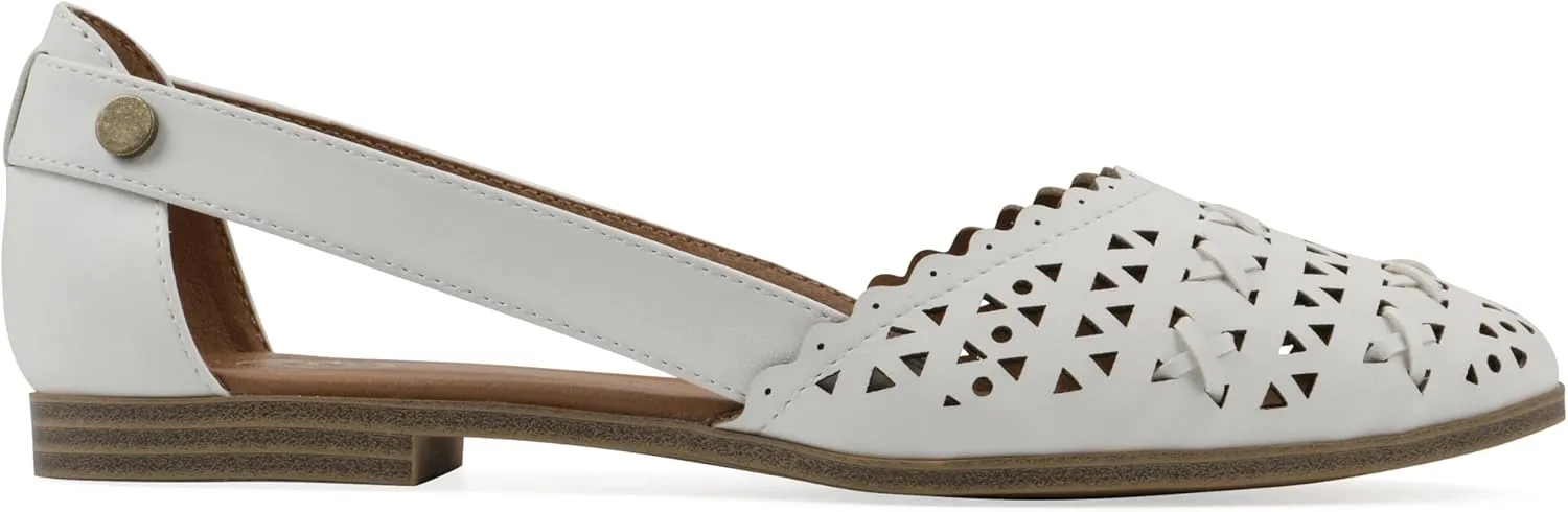 WHITE MOUNTAIN Women's Nobler Open Ballet Flat