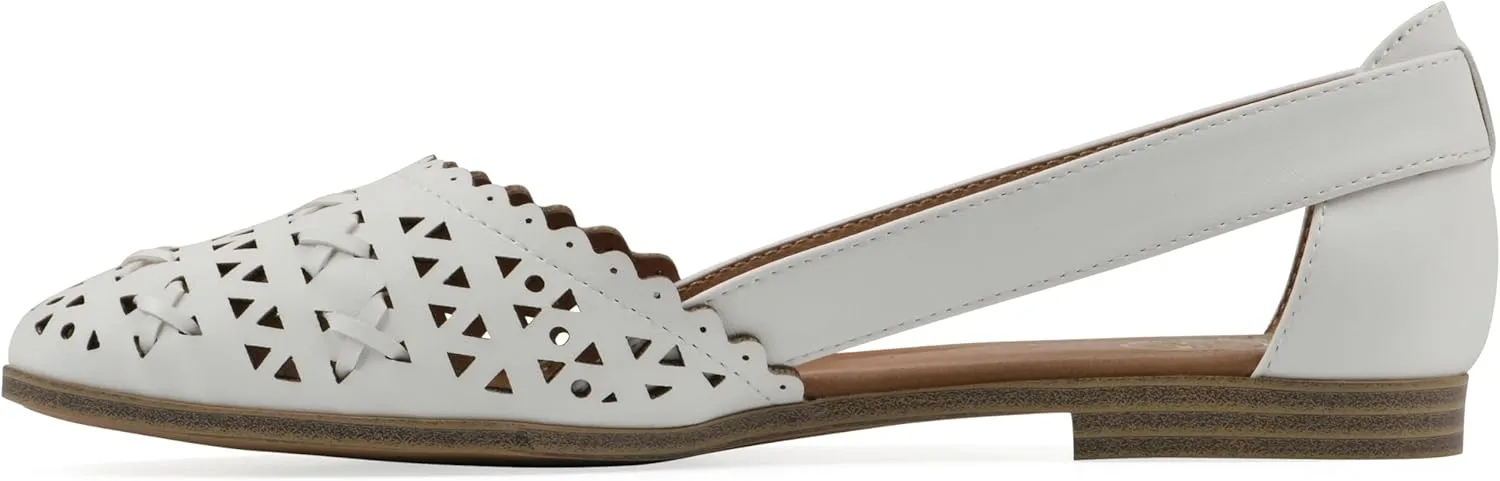 WHITE MOUNTAIN Women's Nobler Open Ballet Flat