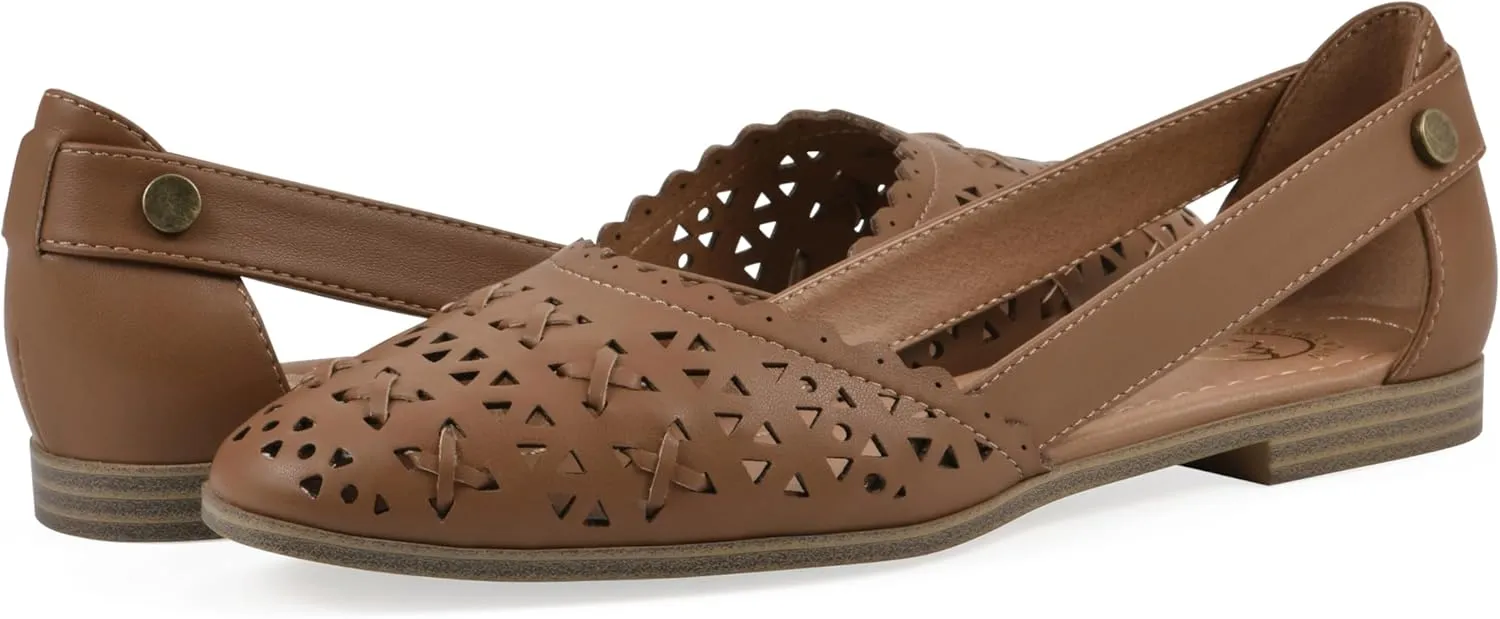 WHITE MOUNTAIN Women's Nobler Open Ballet Flat