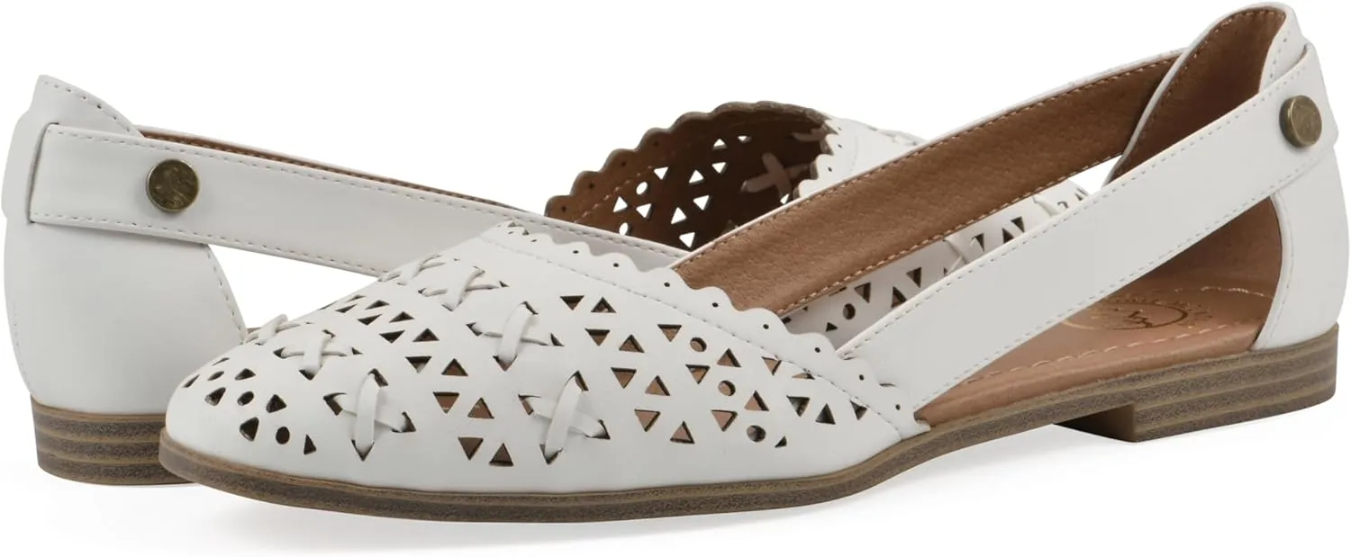 WHITE MOUNTAIN Women's Nobler Open Ballet Flat