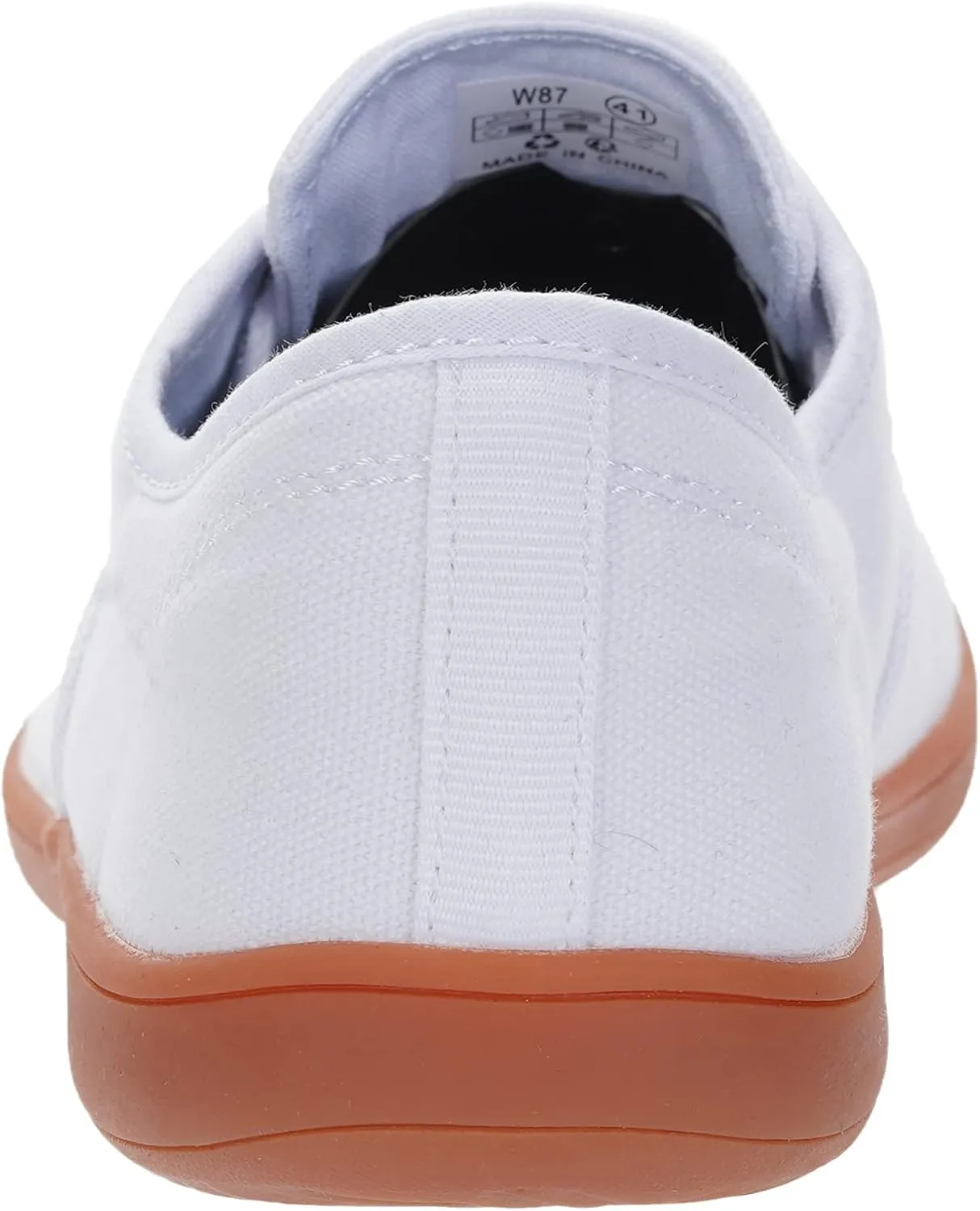 WHITIN Women's Wide Canvas Minimalist Barefoot Shoes | Zero Drop Sole | Casual Sneaker