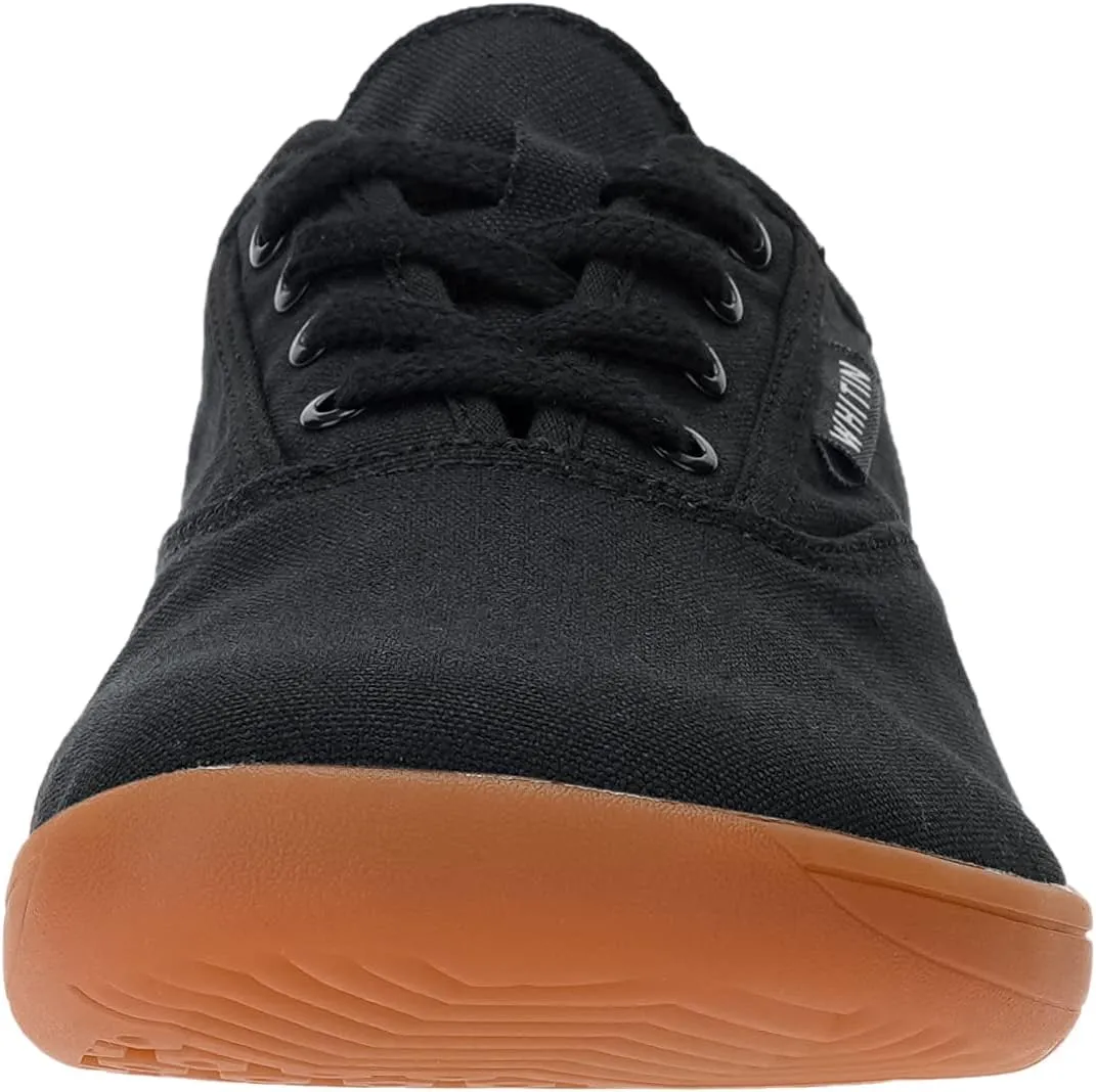 WHITIN Women's Wide Canvas Minimalist Barefoot Shoes | Zero Drop Sole | Casual Sneaker