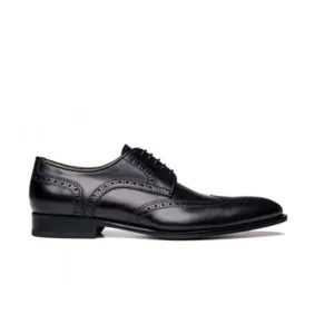 Wingtip Derby Dress up Matt Black Shoes