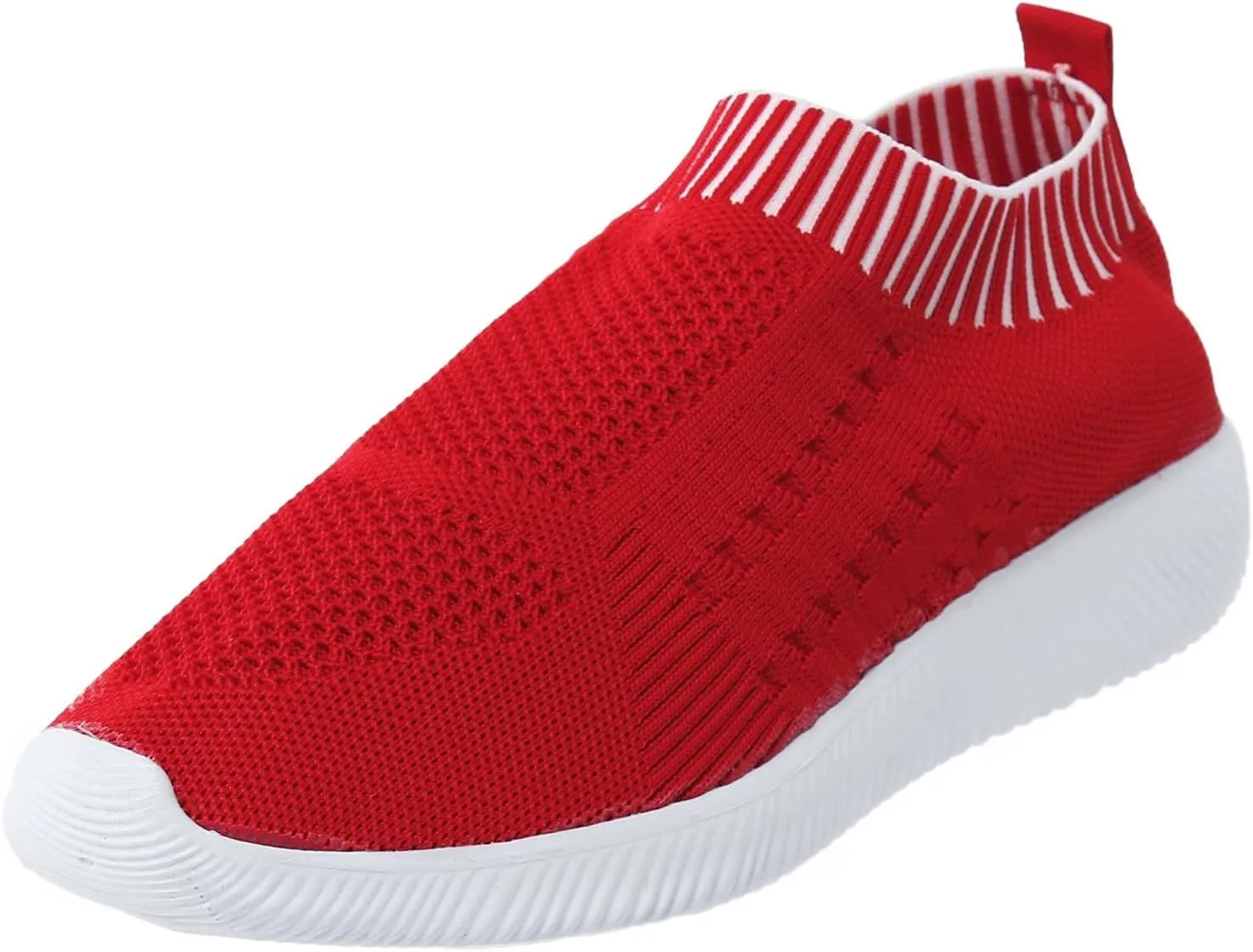 Women Canvas Slip On Sneakers Casual Walking Shoes Lightweight Flat Comfortable Elastic Non Slip Loafers