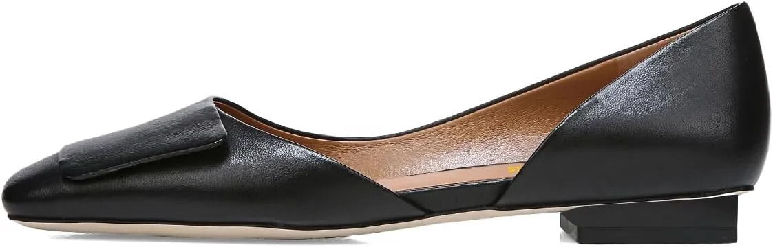 Women Fashion Pump Side Cut Ballet Flats Block Low Heeled Square Toe Slip On Shoes Working Shopping Party Size 4-16 US