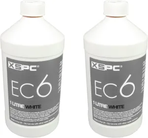 XSPC EC6 High Performance Premix PC Coolant, Opaque, 1000 mL, White, 2-Pack